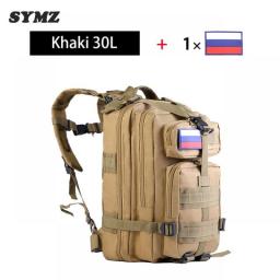 SYZM  Military Rucksack Tactical Backpack MOLLE Webbing Shoulders Bag Outdoor Fishing Backpack Hiking Camping Hunting Bags