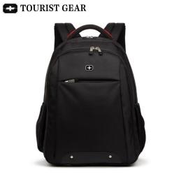 Black Bagpack Men Mochila Swiss Backpacks Men' Travel Bag TOURIST GEAR 15.6 Inch Laptop Business Backpack Vintage School Bags