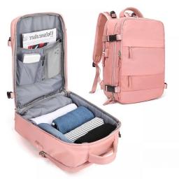 Teenage Girl USB Charging Laptop Backpack Large Capacity Women Backpack Independent Shoe Bag Travel Business Outdoor Backpack