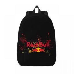 Red Double-Bull Canvas Backpacks For Women Men Waterproof College School Animal Cow Bag Print Bookbags