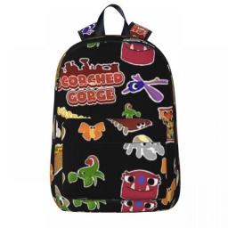 Bugsnax Fan Art Scorched Gorge Backpacks Boys Girls Bookbag Students School Bags Cartoon Children Kids Rucksack Travel