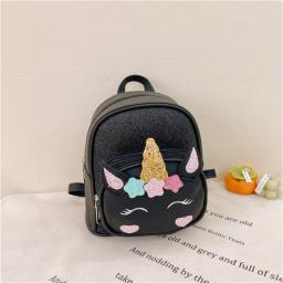 Girls PU Unicorn Backpack Personalized Name Kids Birthday Cute Cartoon Gift Bags Embroidered Baby Girls Preschool Backpacks