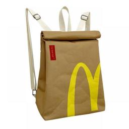 Women's Shoulder Bag Cute French Fries Packaging Bag Men Canvas Messenger Bag Handbag Student Schoolbag Crossbody Bag