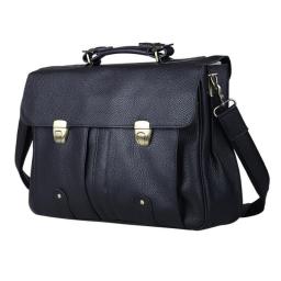 FANCODI Genuine Leather Briefcase Men Business Bag Men Briefcase Leather 15