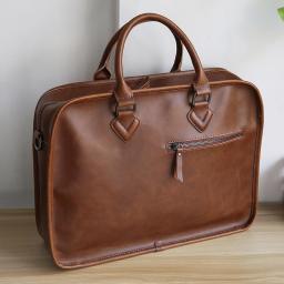 Fashion Trend Men HandBags Briefcase Business Bag Crossbody Bag Laptop Bag Large Capacity Satchel Single Shoulder Bag