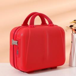 Large Capacity Makeup Storage Bag Mini Portable Women Suitcase Boarding Luggage Organizer Case Travel Cosmetic Box Festival Gift