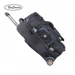 BeaSumore 27 Inch Large Capacity Rolling Luggage 32 Inch Shoulders Backpack Trolley Women Multifunction Suitcase Wheels Trunk