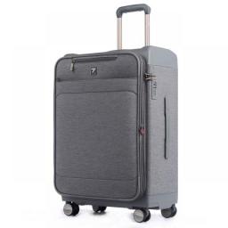 Uniwalker Newest Design Soft & Hard Shell Travel Luggage Hand Lightweight Cabin Size Kids Black Rolling Suitcase Luggage Bag