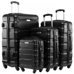 NEW 4PCS Luggage Sets Suitcase On Wheels Women Spinner Rolling Luggage ABS Travel Suitcase Set Hardside Trolley Luggage Case Bag