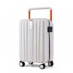 Hanke 2022 New Design Suitcase With Wide Handle Men Travel Luggage Women Rolling Trolley Case PC Spinner Wheels H9863