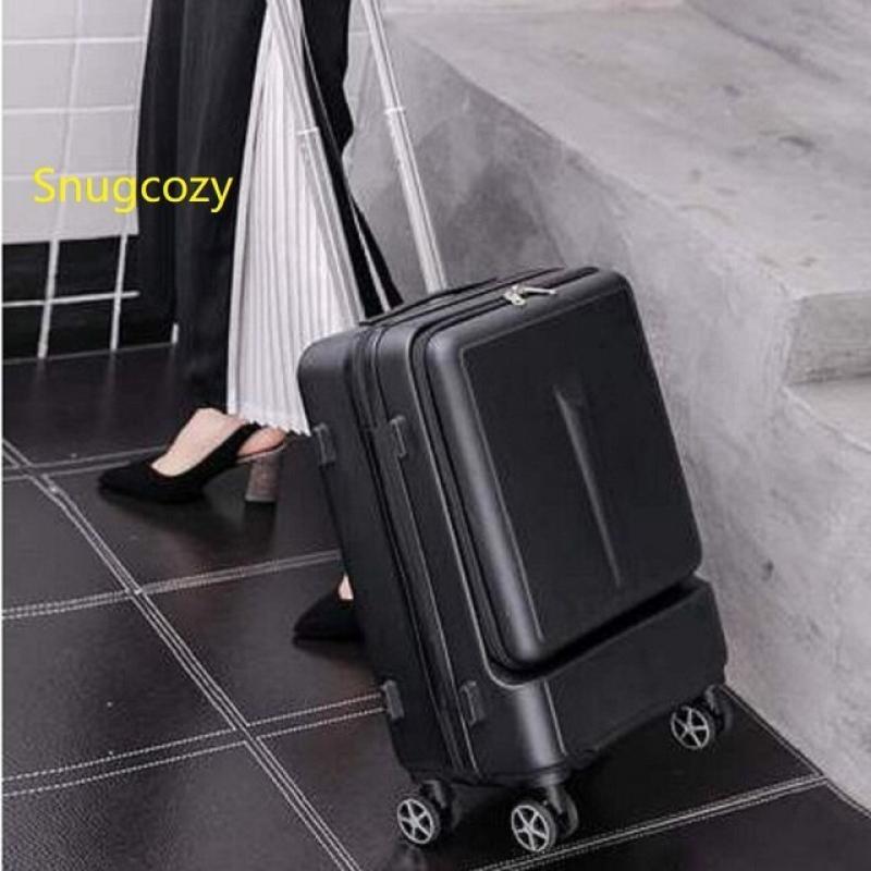 Snugcozy High-grade materials Front flip business computer suitcase 20/24 inch size PC Wheel  Spinner brand Travel Luggage