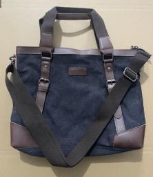 New Design Khaki Casual Vintage Multifunction Soft Men's Canvas Travel Handbag Crossbody Shoulder Messenger Bag For Men