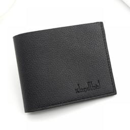 Men's Wallet 100Percent Genuine Leather Men Wallets Premium Product Real Cowhide Wallets For Man Short Black Walet Portefeuille Homme