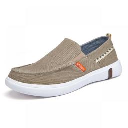 Fashion Breathable Casual Shoes For Men Slip-on Mens Canvas Walking Footwears Plus Size 45 46 Male Blue Canvas Sneakers
