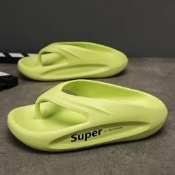 New Slippers Summer Outdoor 2023 Trending Slippers Outdoor Thicken Anti-slip Beach Sandals EVA Soft Bottom Indoor Comfortable