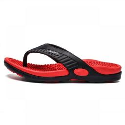 Men's Massage Flip-Flops Casual Wear-resistant Non-slip Fashion Flat Breathable Comfortable Waterproof Light Shoes Summer