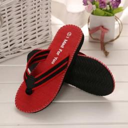 2023 Slippers Men Summer Flip Flops Beach Sandals Anti-Slip Casual Flat Shoes High Quality Slippers Indoor House Shoes For Men
