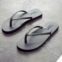 Fashion New Summer Non Slip Comfortable EVA Sole Soft Slippers Men's Flip Flops For Beach Daily 2022 Lovers Slipper Shoes Home