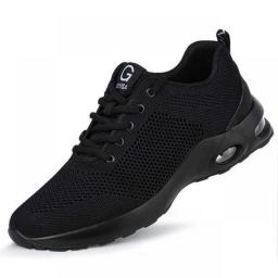 New Air Cushion Safety Shoes Comfort Men Boots Indestructible Work Shoes Fashion Casual Sneakers Male Security Protection Boots