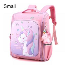 New Girl School Bags Child Pink Unicorn  Printing Backpacks Kindergarten Student Cute Girls Children's Schoolbag Waterproof Kid