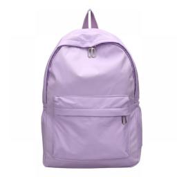 High Quality New Waterproof Nylon Women Backpack Female Travel Bag Backpacks Schoolbag For Teenage Girls Solid Color Bookbag