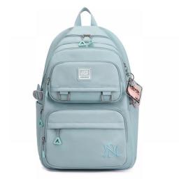 New Girls School Bag Nylon Backpack Travel Rucksack Multi Pockets Waterproof Casual Daypack Schoolbag For Women Student Teenager