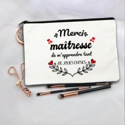 Women Cosmetic Bag Thank You Mistress Print Makeup Bags Bachelorette Party Neceser Zipper Toiletry Organizer Bridesmaid Gifts