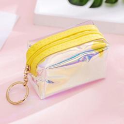 Laser Cosmetic Bag Women Makeup Case PVC Transparent Beauty Organizer Pouch Female Jelly Bag Lady Make Up Pouch