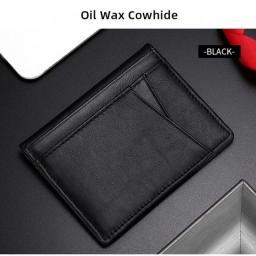 YUECIMIE Super Slim Soft Wallet 100Percent Genuine Leather Mini Credit Card Holder Wallets Purse Thin Small Card Holders Men Wallet