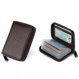 20 Detents Cards Holders PU Business Bank Credit Bus ID Card Holder Cover Coin Pouch Anti Demagnetization Wallets Bag Organizer