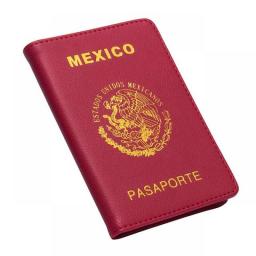 Zoukane Mexican National Emblem Badge-letter Country Name Passport Cover Case Holder Wallet Travel Accessories ZSPC60