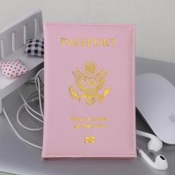 ForeverFriends United States Passport Holder Cover PU Lear ID Card Fashion Travel S Passport Covers Passport For America