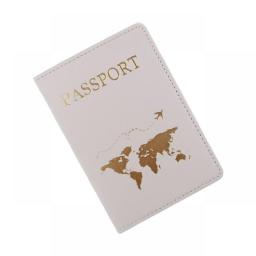 Hot Stamping The World Map Passport Cover Luggage Tag Couple Wedding Passport Cover Case Set Letter Travel Holder Passport Cover