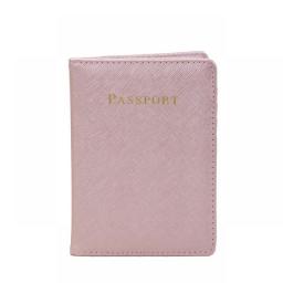 Fashion Monogrammed Initial Letters Unisex Saffiano PU Leather Passport Holder Passport Cover Holder Wallet Travel Accessorries
