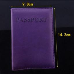 Simple Fashion Passport Holder World Map Thin Slim Personalized Travel Wallet Gift PU Leather Card Case Cover Unisex