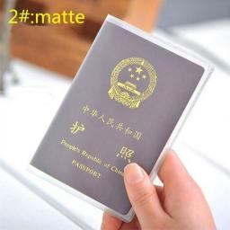 PVC Passport Cover Transparent Passport Cover Case Clear Waterproof Travel Document Bag Passport Holder Drop Shipping