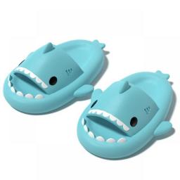Feslishoet Shark Slippers Soft Beach Cloud Platform Women Indoor Bathroom Slides Summer Mules Outside EVA Men Shoes