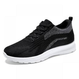 Breathable Men's Shoes 2023 Spring New Casual Single Shoes Fashion Fly Woven Breathable Lace-up Sneakers