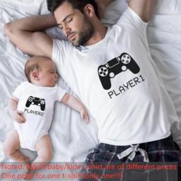 Family Matching Clothes Ctrl+C And Ctrl+V Father Son T Shirt Family Look Dad T-Shirt Baby Bodysuit Family Matching Outfits