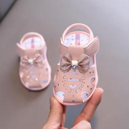Girl Shoes Non-slip Soft Toddler Baby Shoes Summer Princess Sandals Children Infant Kids Girls Beach Sandals SBA010