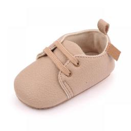 Retro Leather Boy Girl Shoes Multicolor Toddler Rubber Sole Baby Shoes  Anti-slip First Walkers Infant Newborn Moccasins