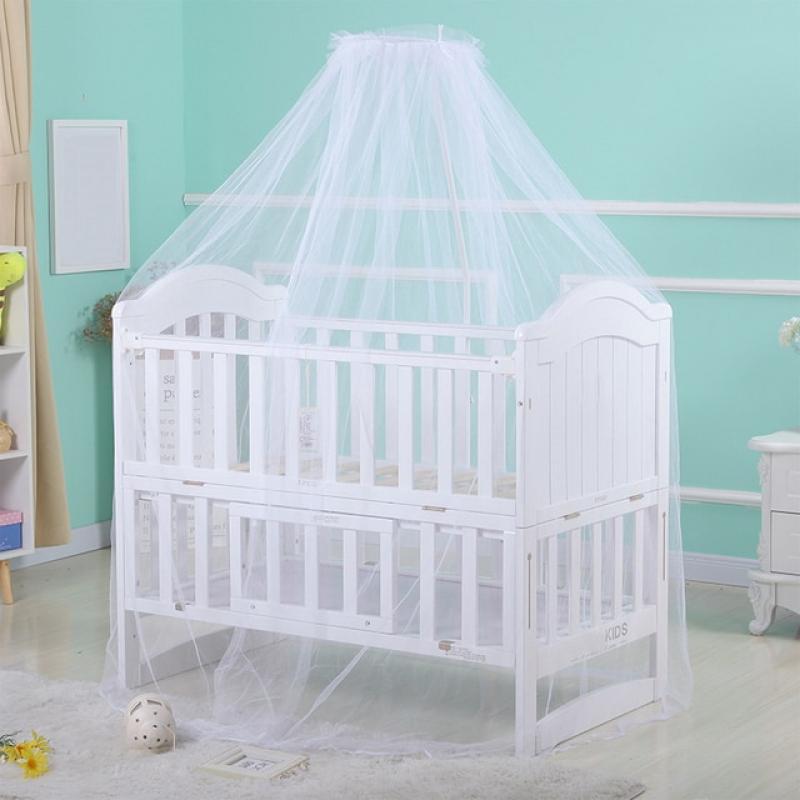 Universal Crib Mosquito Net Baby Bed Netting Cradle Mesh Canopy Holder Removable Crib Support Tent Folding Portable Mosquito Net