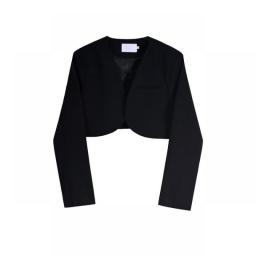 New Spring High-end Design Sense Niche Casua Cropped Blazer Women's Classic Autumn Haute Couture Design  Black Suit