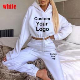 New Fashion Women Track Suits Sports Wear Jogging Suits Ladies Hooded Tracksuit Set Clothes Hoodies+Sweatpants Sexy Suit