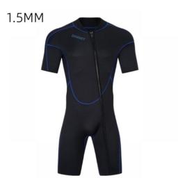 New 1.5MM Neoprene Wetsuit Short Sleeve One-piece Men's Swimsuit To Keep Warm And Cold Snorkeling Surfing Swimsuit Dropshipping