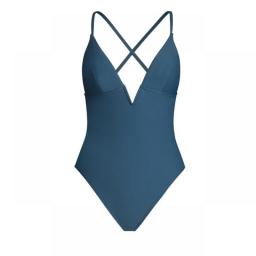 SEASELFIE V-Wire Cross Back One-piece Swimsuit For Women Black Sexy Backless Monokini Swimwear 2023 Bathing Suit Beachwear