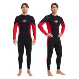 Men's 3MM Neoprene Wetsuit Long Sleeves Diving Suit Sunscreen Snorkeling Swimming Drifting Surfing Water Sports  One-Piece Wear