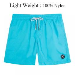 Mens Swimwear Quick Dry Solid SwimTrunks Beach Board Shorts Swimming Pants Swimsuits Running Sports Surfing Shorts For Men