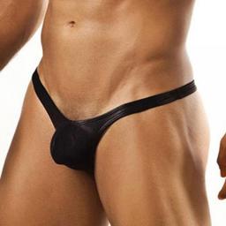 Men Sexy Briefs U-Convex Solid Low-Waist Lingerie G-String Thong Briefs Underwear Bulge Pouch Underpants Boxer Breathable Trunks