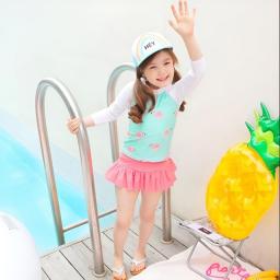 Cheap Swimsuit Girls Two-pieces Fashion Swimsuit For Girls Summer Beach Wear Children Bathing Suit Baby Biquini Swimming Suit
